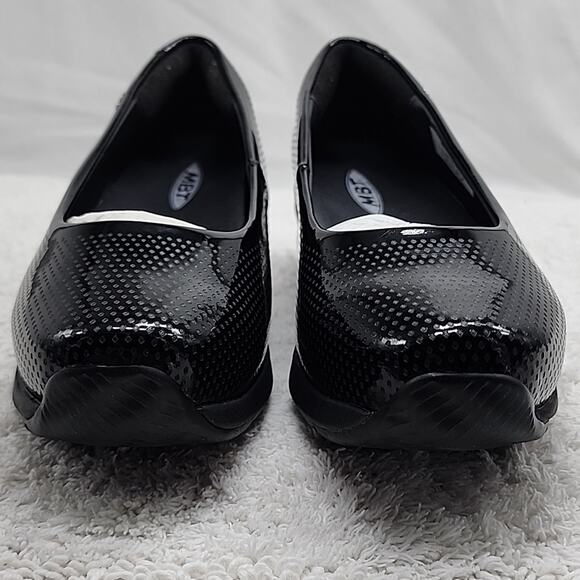 MBT HANI 8 BLACK PATENT LEATHER SLIP ON SHOES SIZE 7-7.5 NIB - Picture 4 of 16